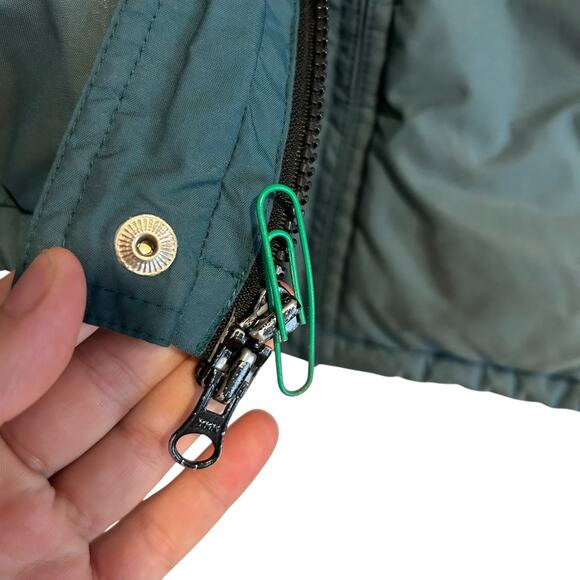 Vintage REI Green Down Filled Vest Mens Sz Large Nylon Puffer Full Zip Outdoor - Picture 6 of 16